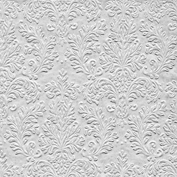 Servíettur 'Cameo Uni' 25*25cm 16stk. silfur