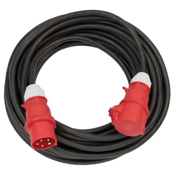 FRAML RAFM CEE 5P32A 10M GÚMMÍ 5G4.0 IP44 400V/32A KLÓ+HULSA