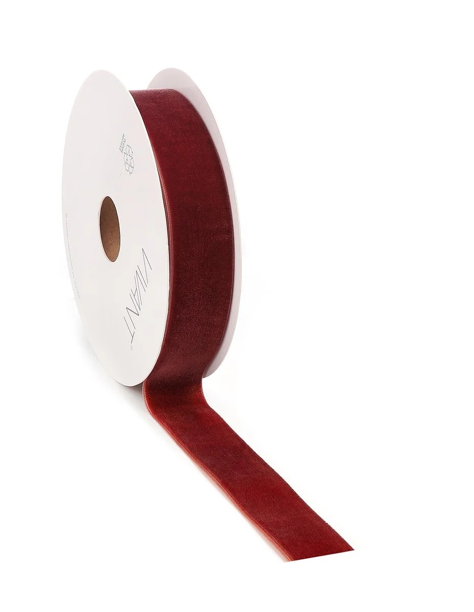 Borði velvet 25mm*10m rustic