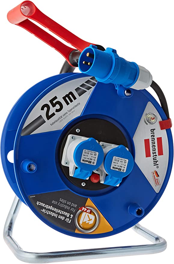 KAPALKEFLI 25M PVC 3x2,5 IP44, 2-BLÁIR CEE TENGLAR 16A