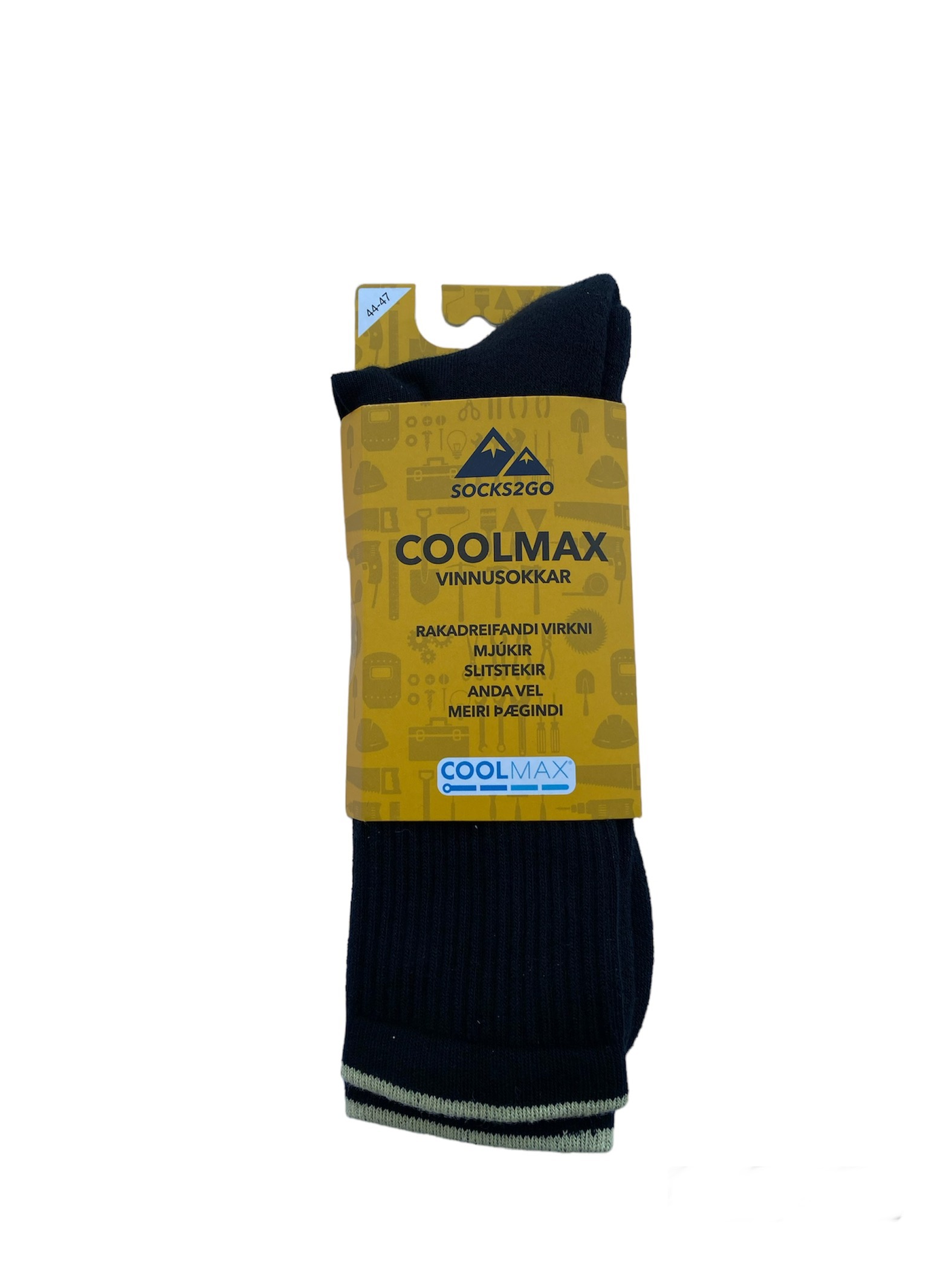 Coolmax vinnusokkar stærð 40-43