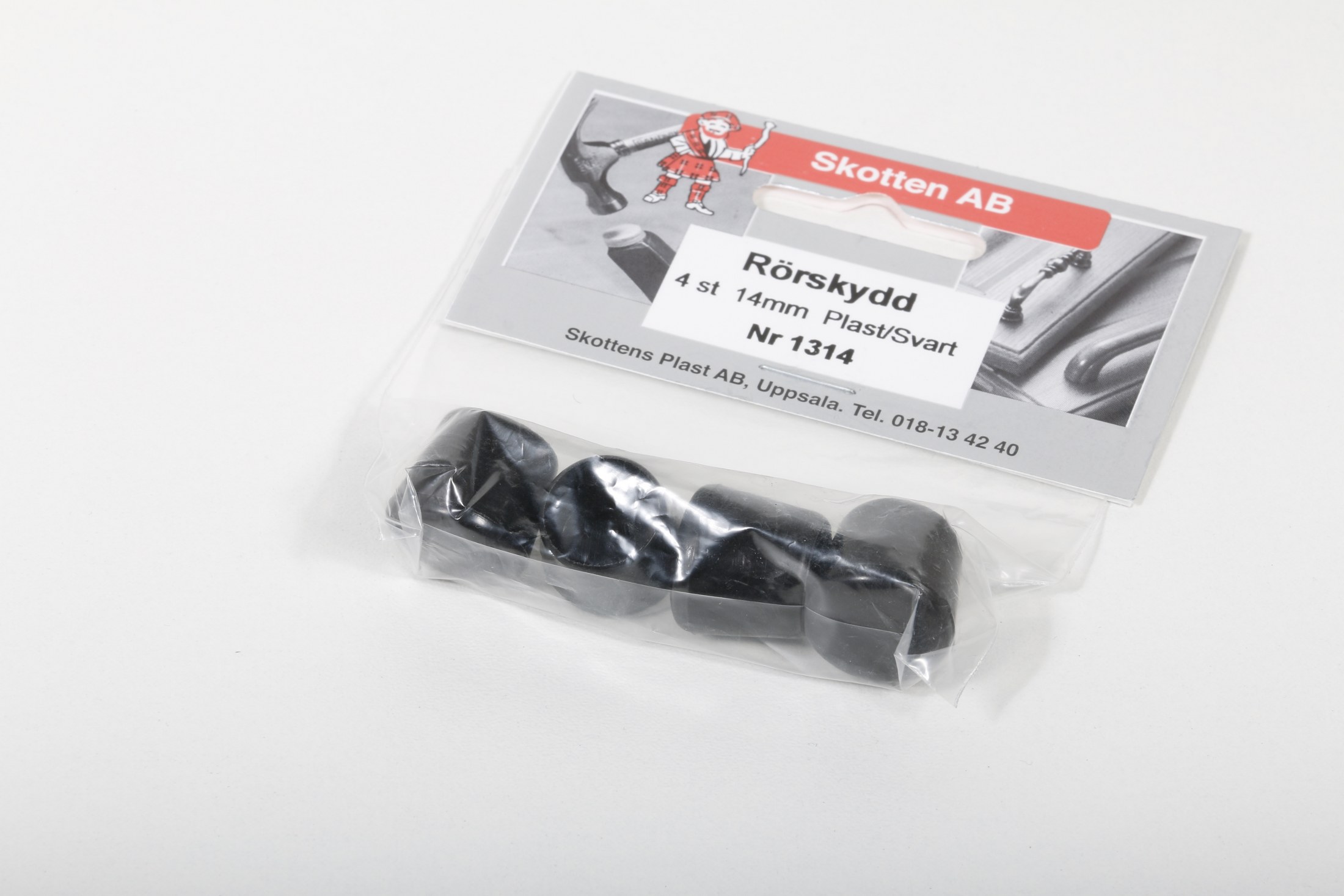 PLASTTAPPI 14MM SVA KRINGLÓTT 4STK