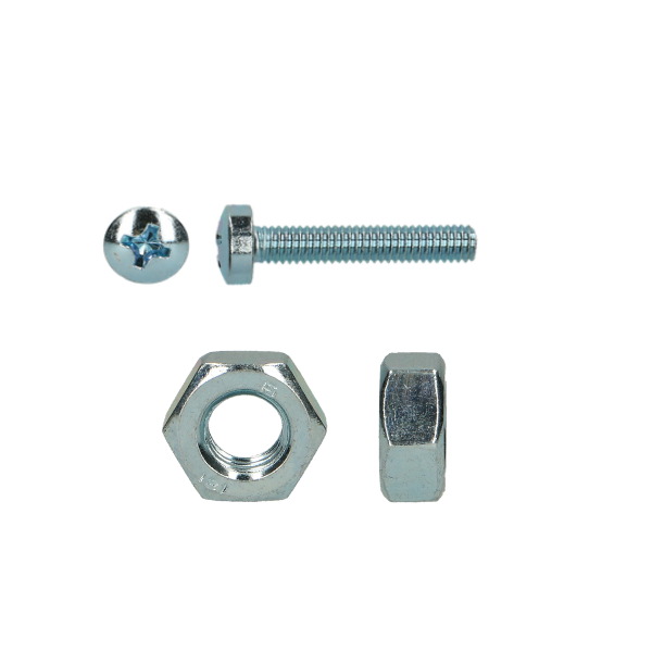 Maskínuskrúfa + Ró D965/934 M4x30 UZ RG 12stk