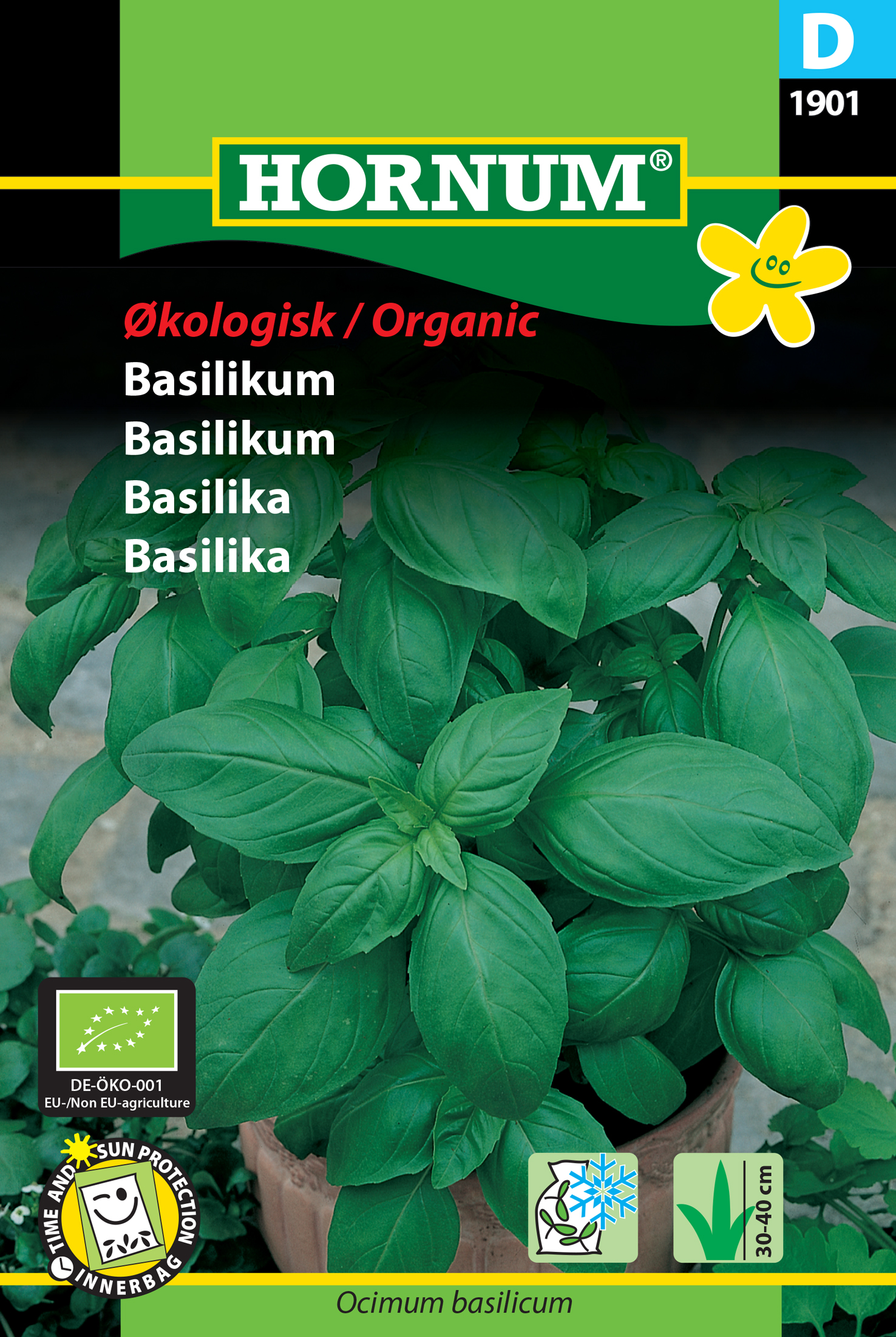 Fræ Basil Ocimum basilicum lífrænt