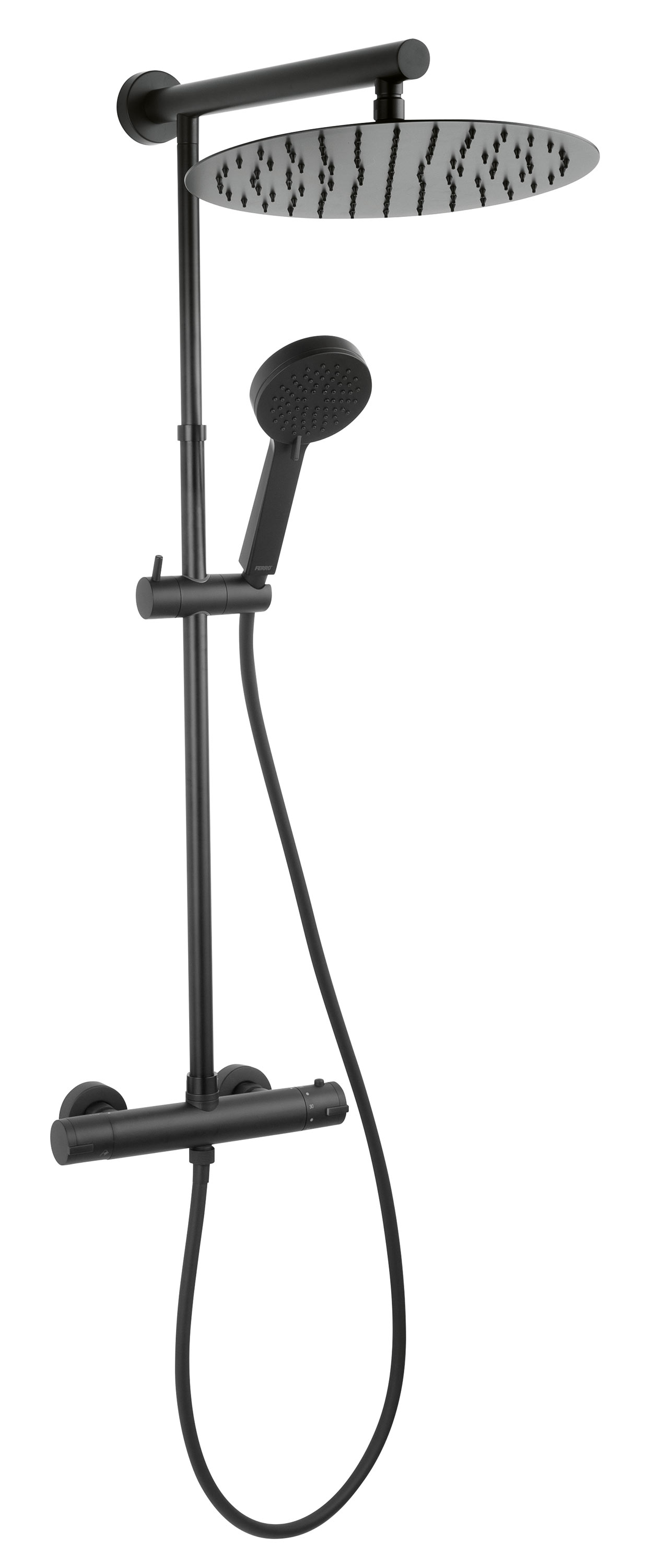 Blöndunartæki og sturtusett TREVI Svart