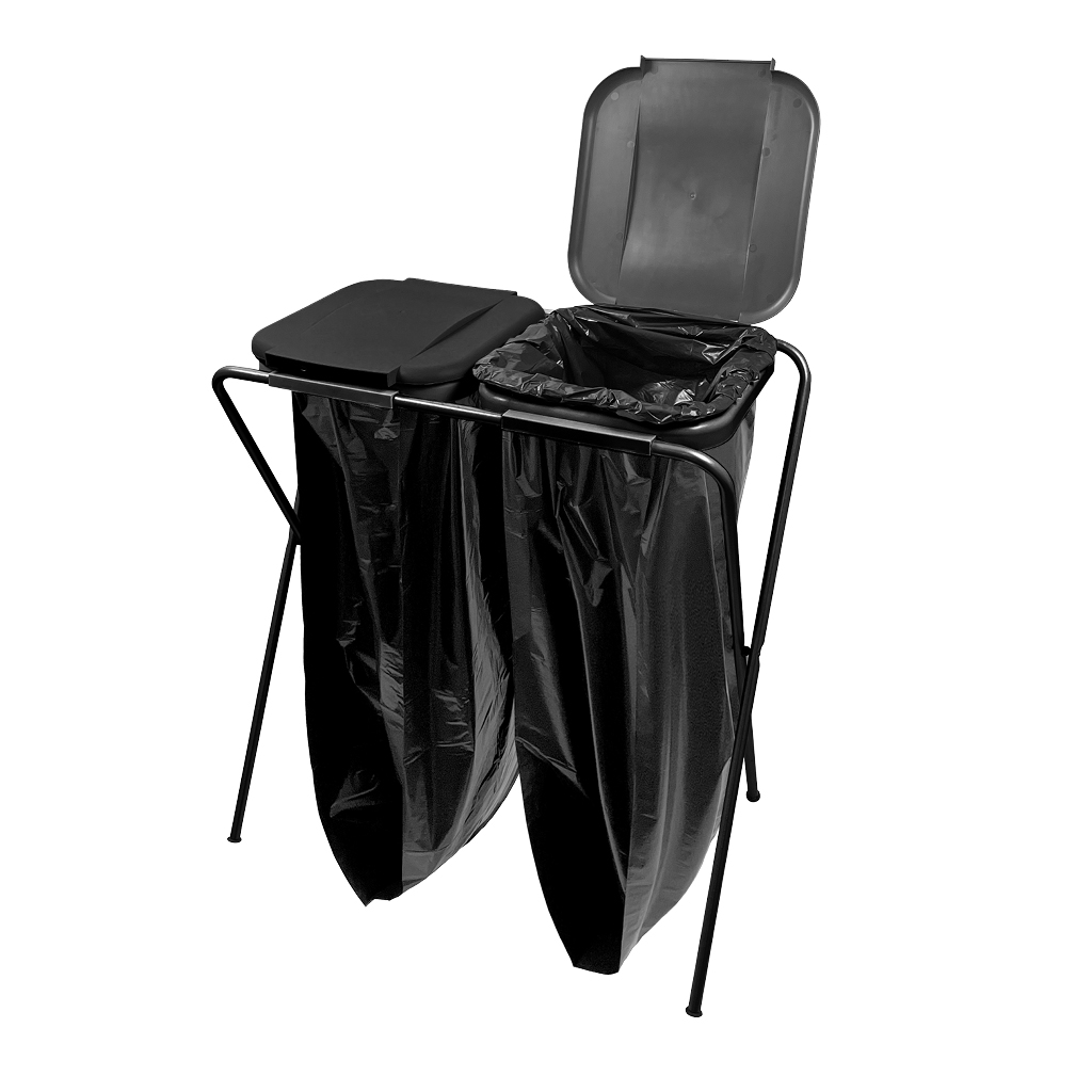 Grind fyrir ruslapoka, tvöföld