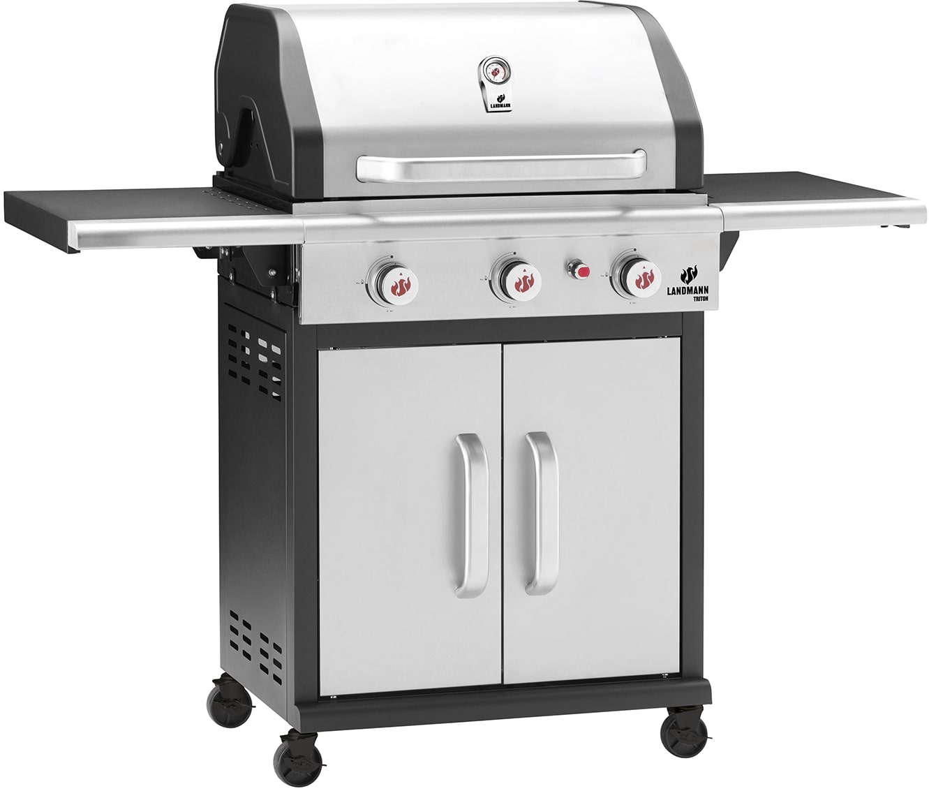 Gasgrill 3br TRITON stál 12936