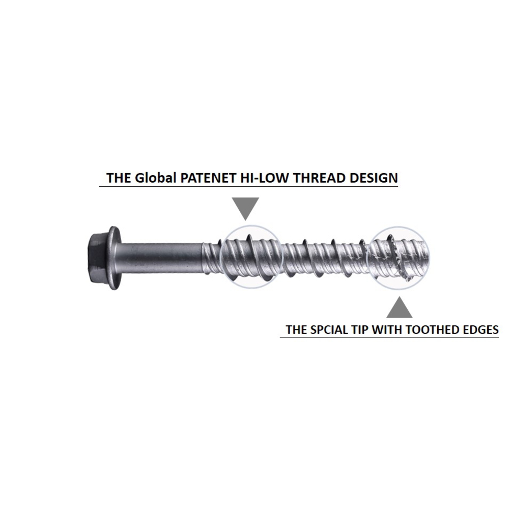SKRÚFA Í STEYPU 10.5X110 ADBS RUSPERT (30)
