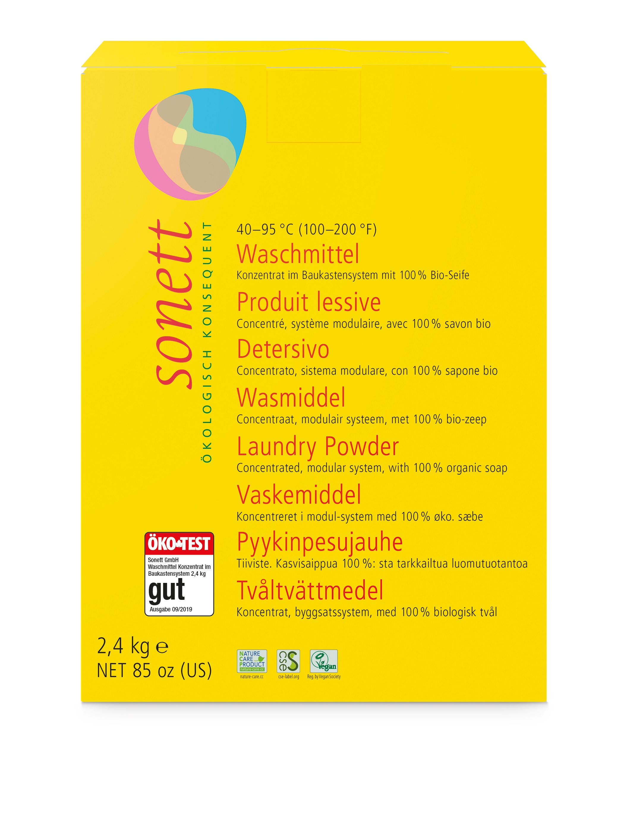 Sonett þvottaduft 2,4kg.