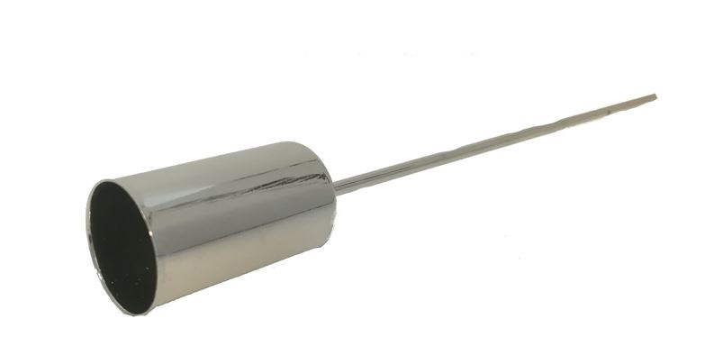 Kramarhús á pinna silfur 10cm