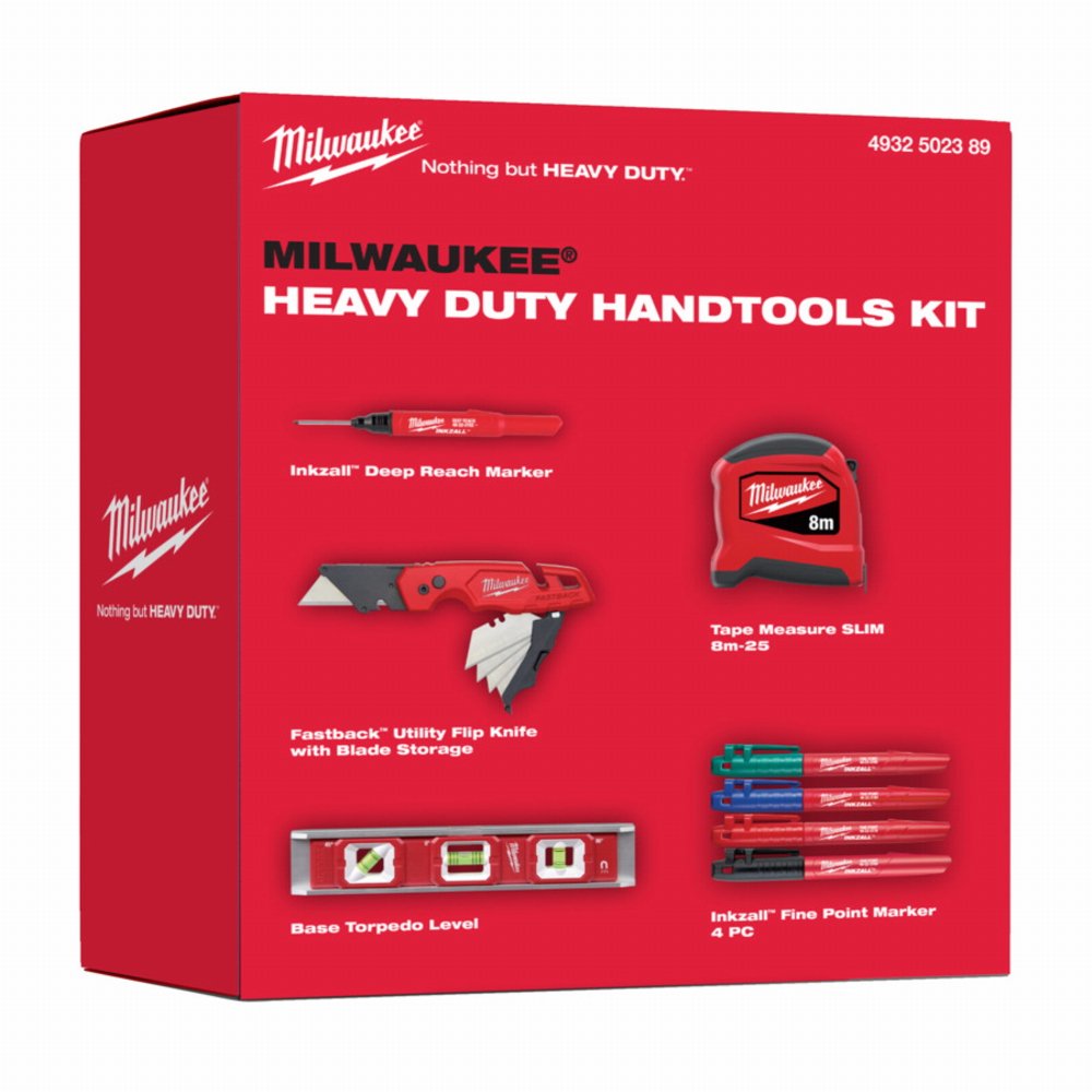 Verkfærasett 5stk Milwuakee Heavy Duty Handtools Kit