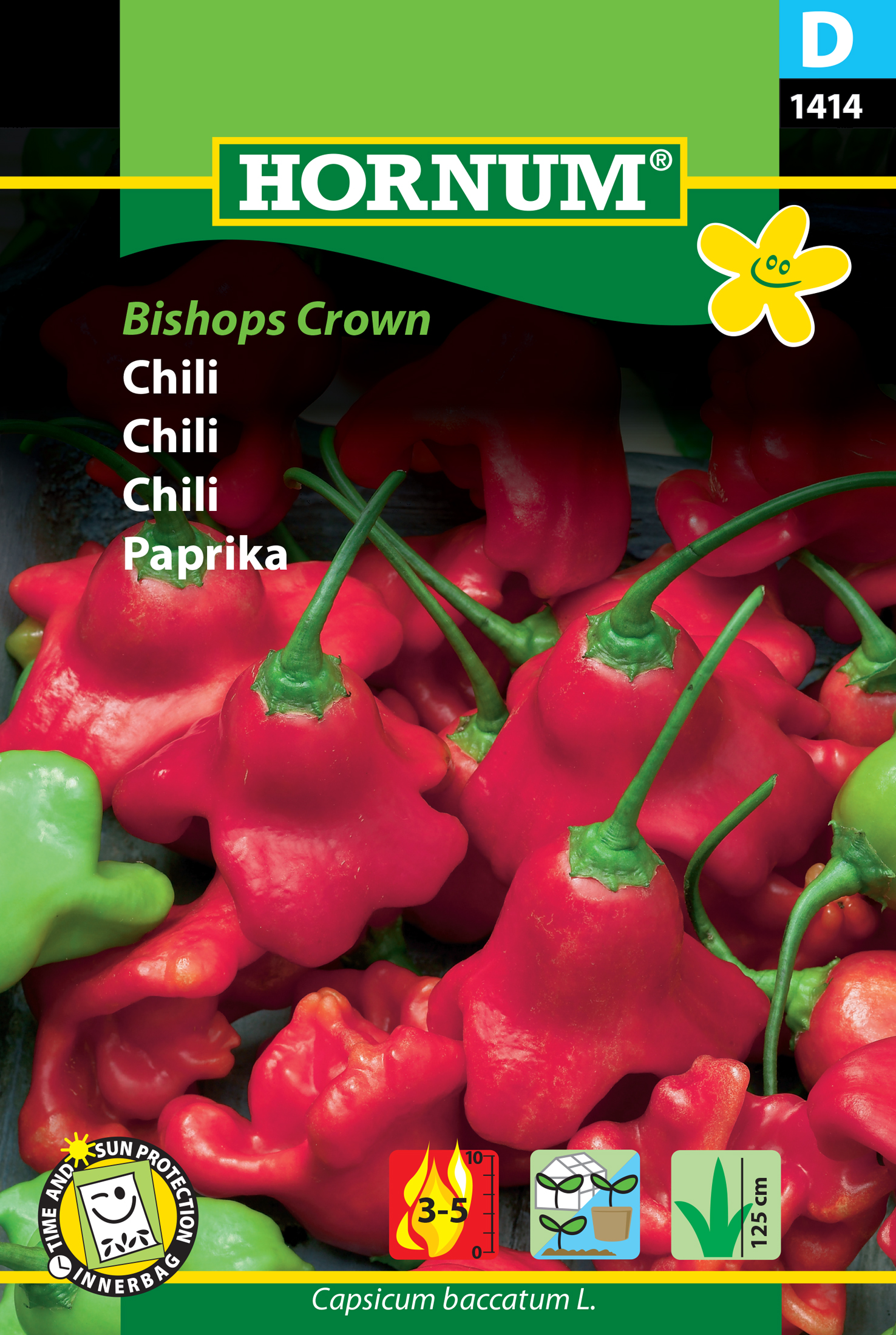 Fræ Chili Capsicum baccatum L. Bishops Crown