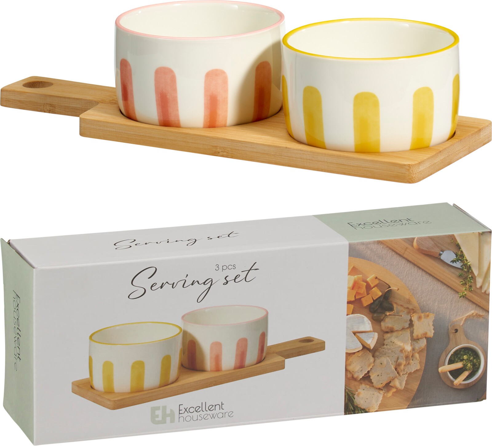 Skálar oa bretti 2 stk