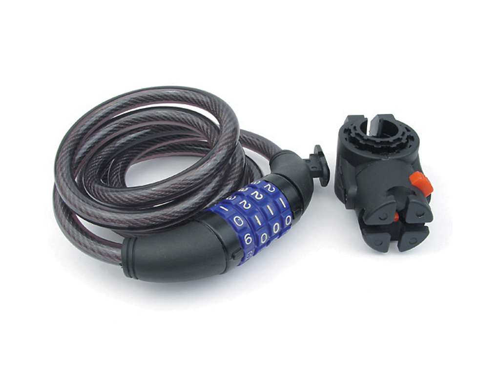 Reiðhj. Lás talnalás svartur 10 mm X 1500 mm ASL-23