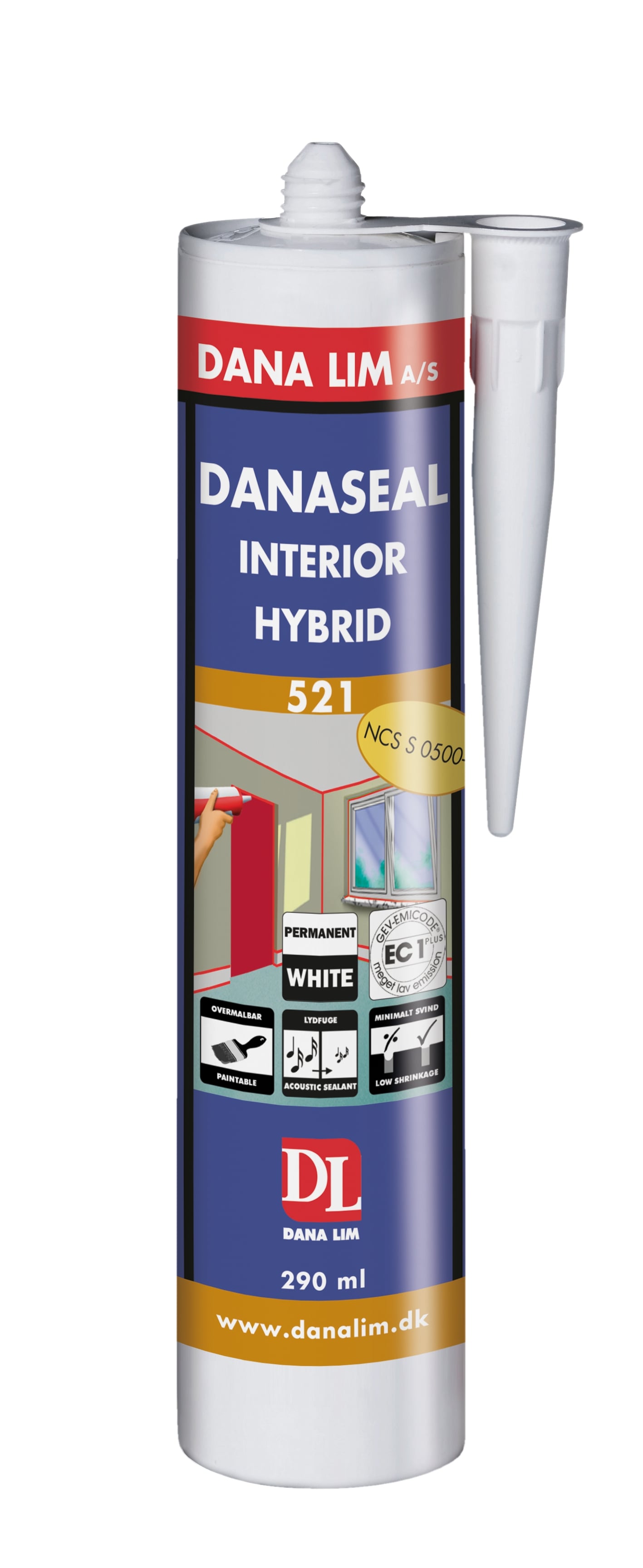 DANASEAL INTERIOR 521 HVÍTT 290ML