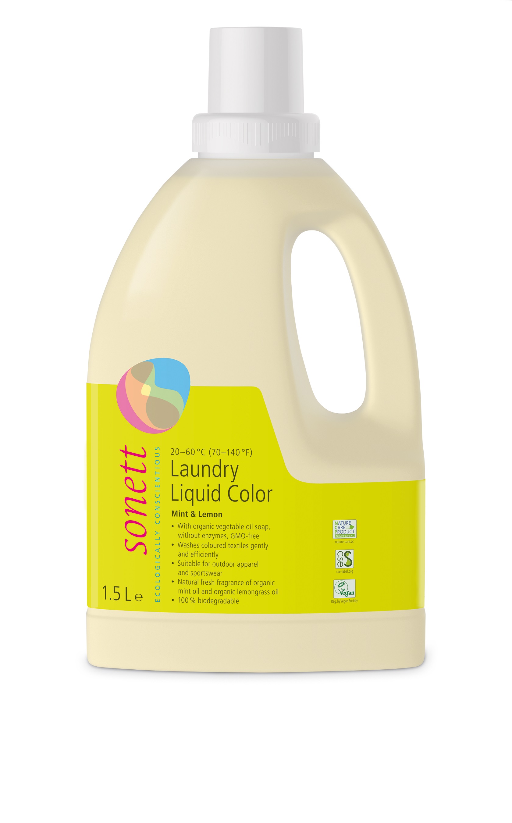 Sonett þvottalögur litað tau 1,5l.