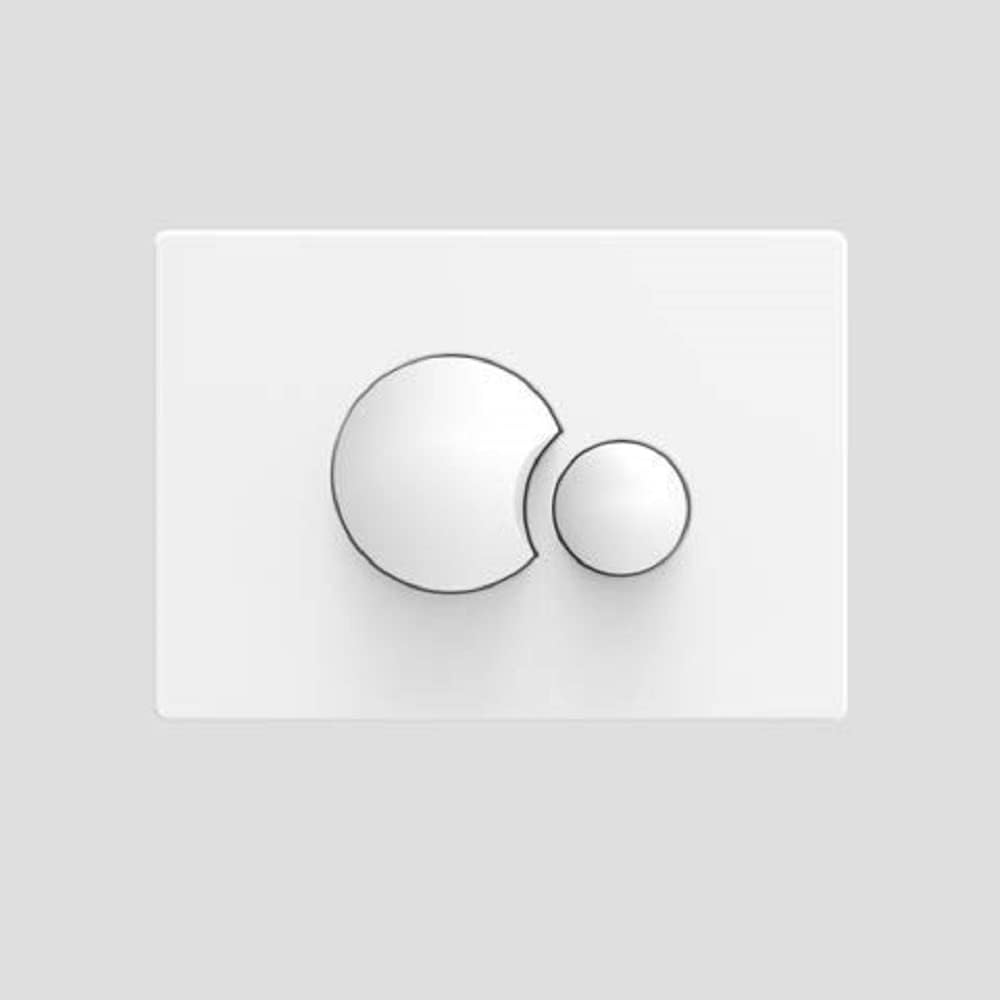 WC skolhnappur Alpine White