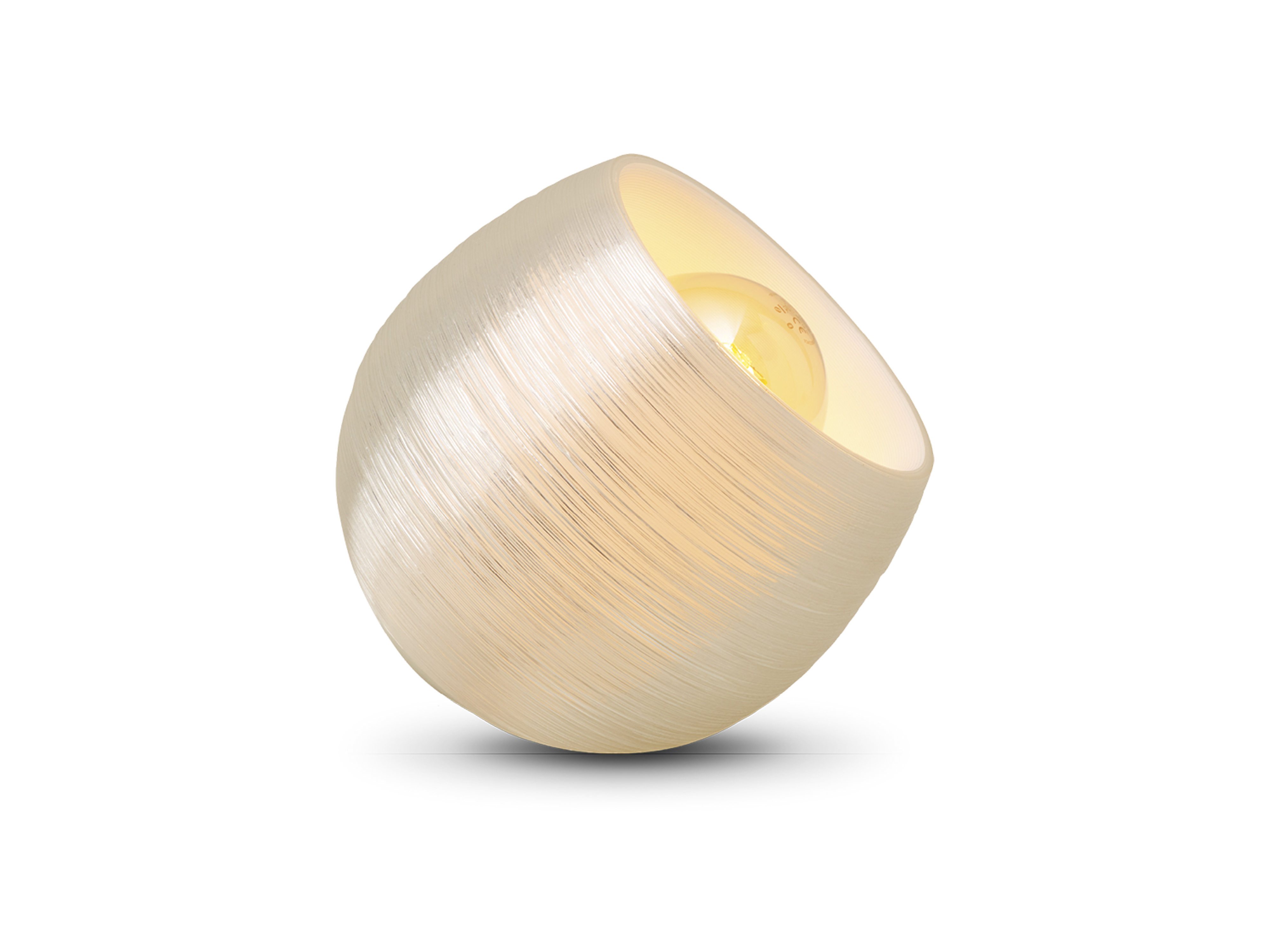 Shelsea borðlampi CD hvítur natrual E27