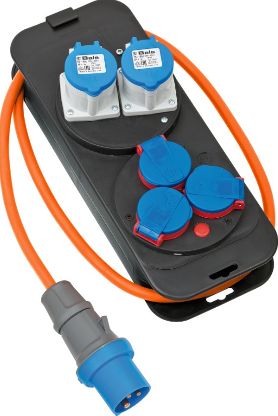 DREIFITENGI-KLÓ 3P-16A, TENGLAR 1st 3P 16A +3st 1X16A  IP44