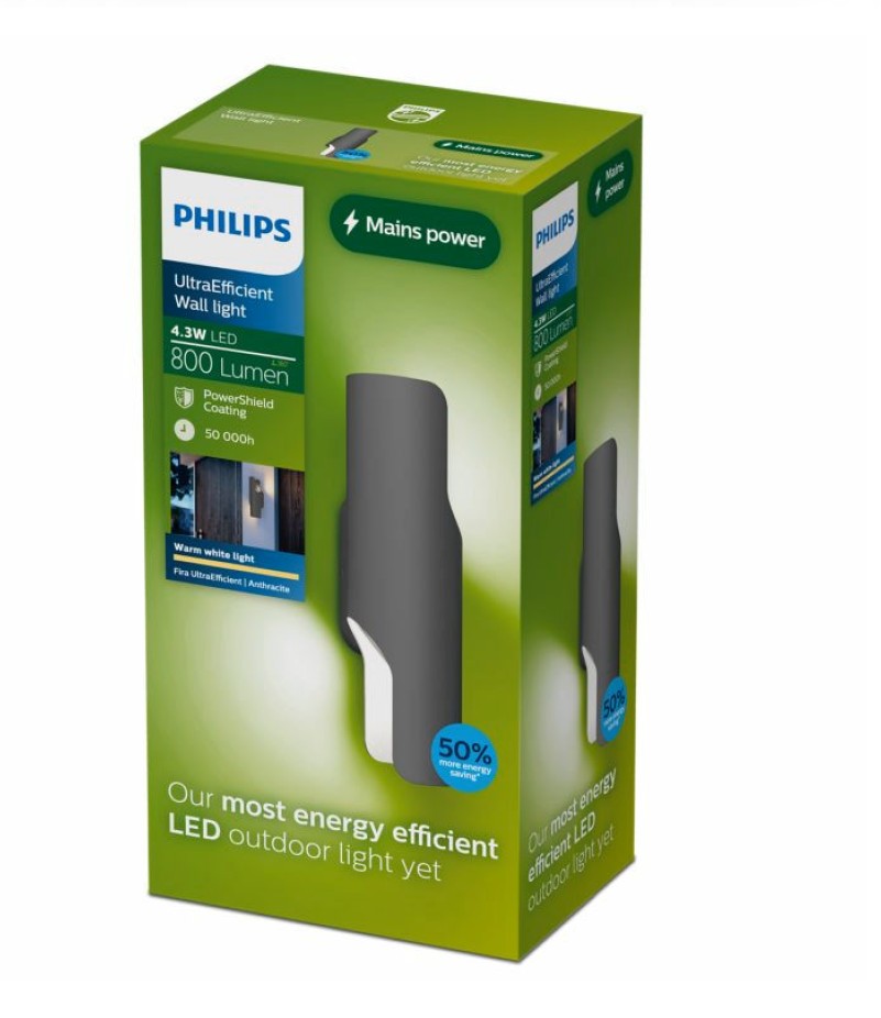 Fira Útiveggljós 4,3W 2700K 800lm