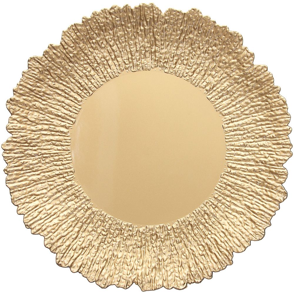 Diskaplatti Gull, 33 sm Anemone