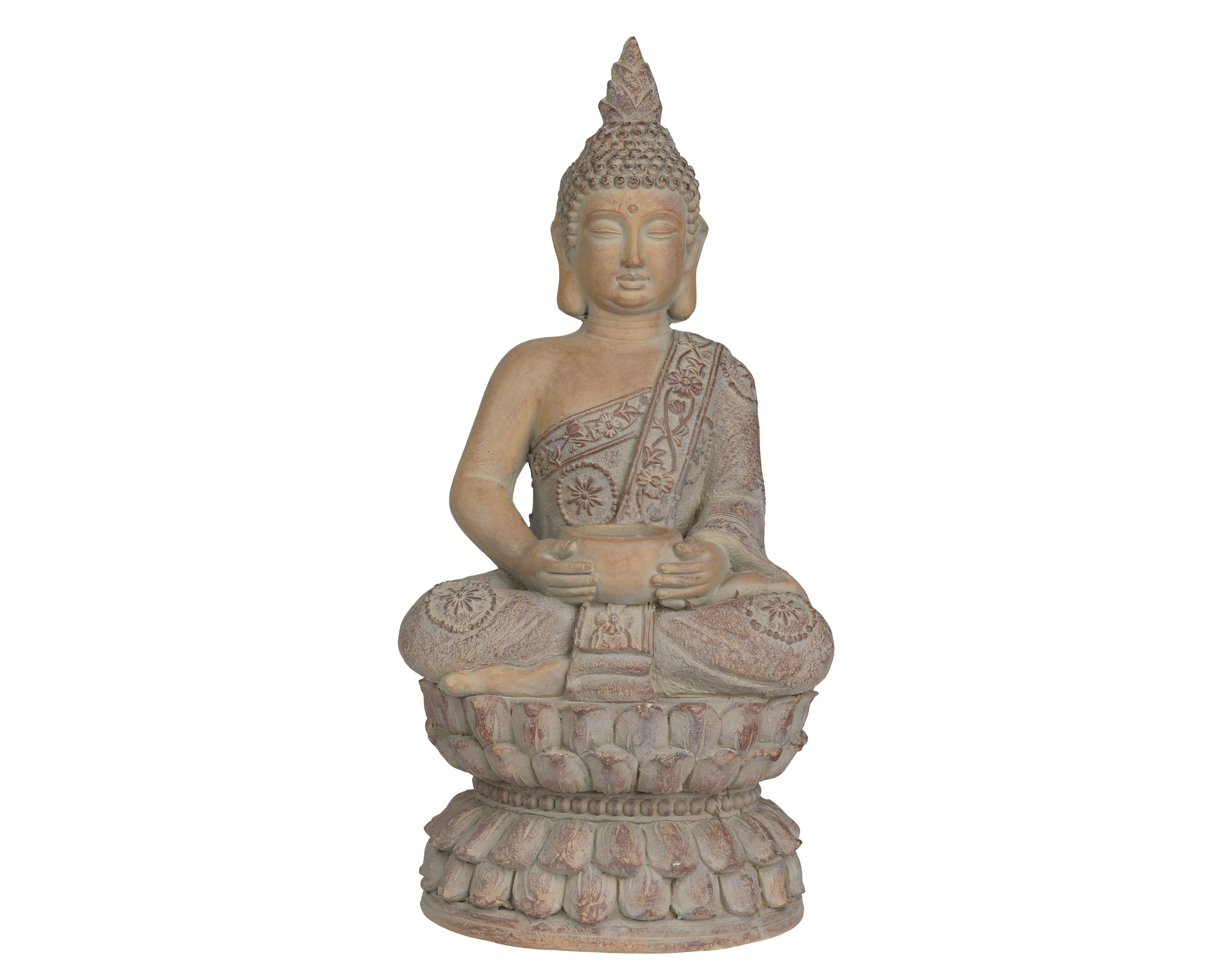 Garðstytta Buddha sand 32*27*h67cm