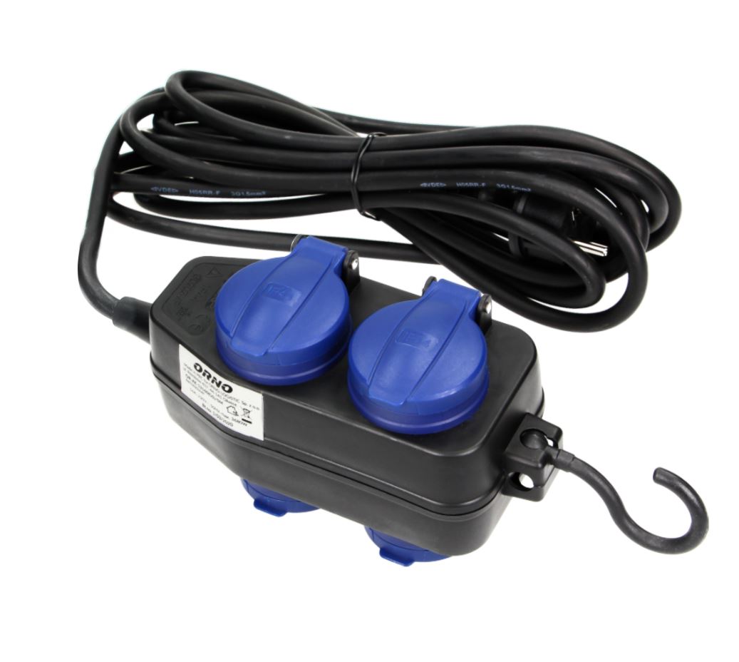 FJÖLTENGI GÚMMÍ 4-TENGLAR 5M ÁN ROFA IP44  OR-AE-13160(GS)