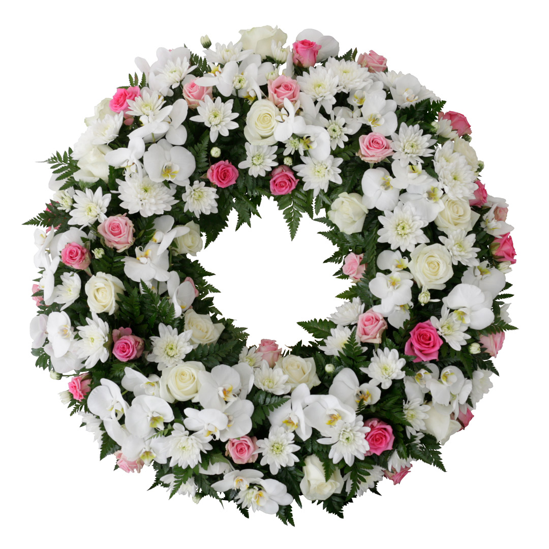 Hringskreyttur útfararkrans 60cm