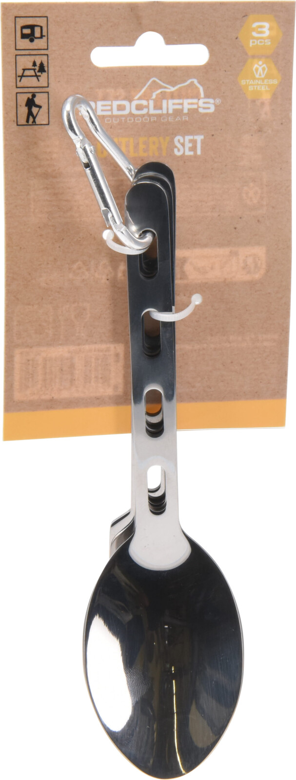 Útileguhnífapör stál 3 stk