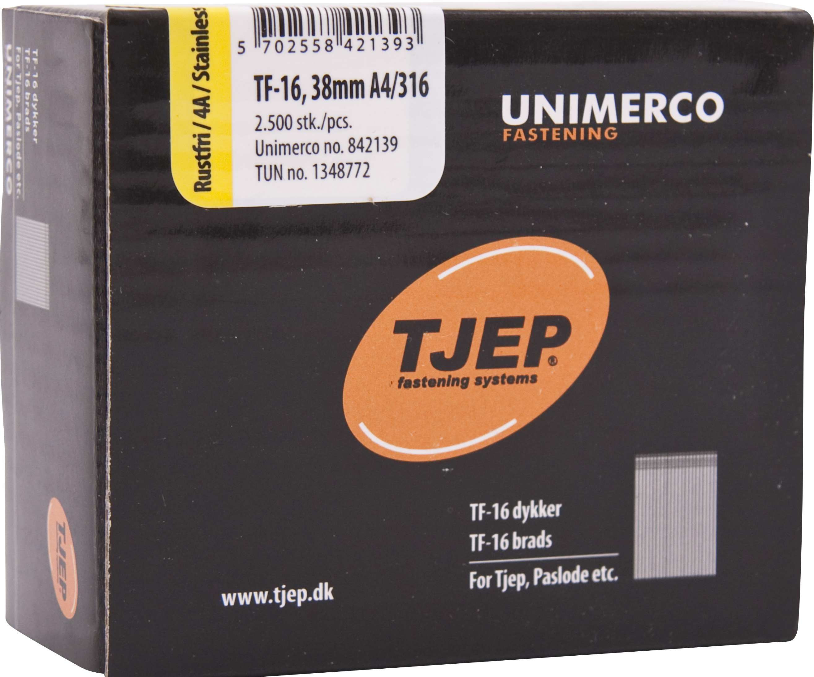 BYSSUSAUMUR 38MM A4 TF16 F/TJEP DÚKK (2500stk)