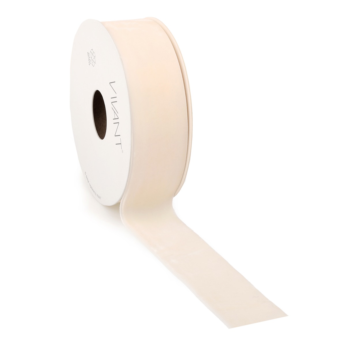 Borði 10m Velvety 38mm off white