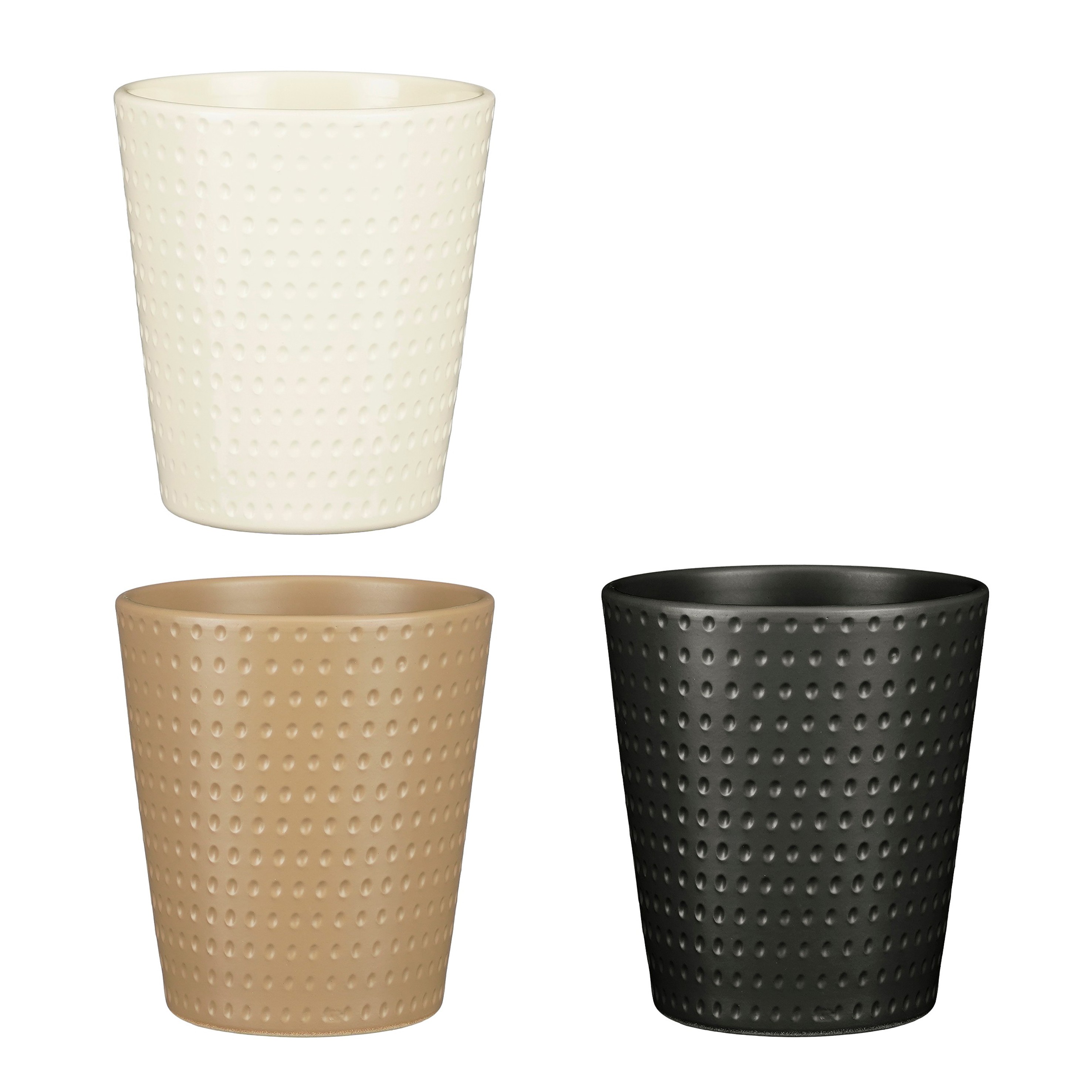 Pottur Vic 12*h14,5cm 3 mism.litir