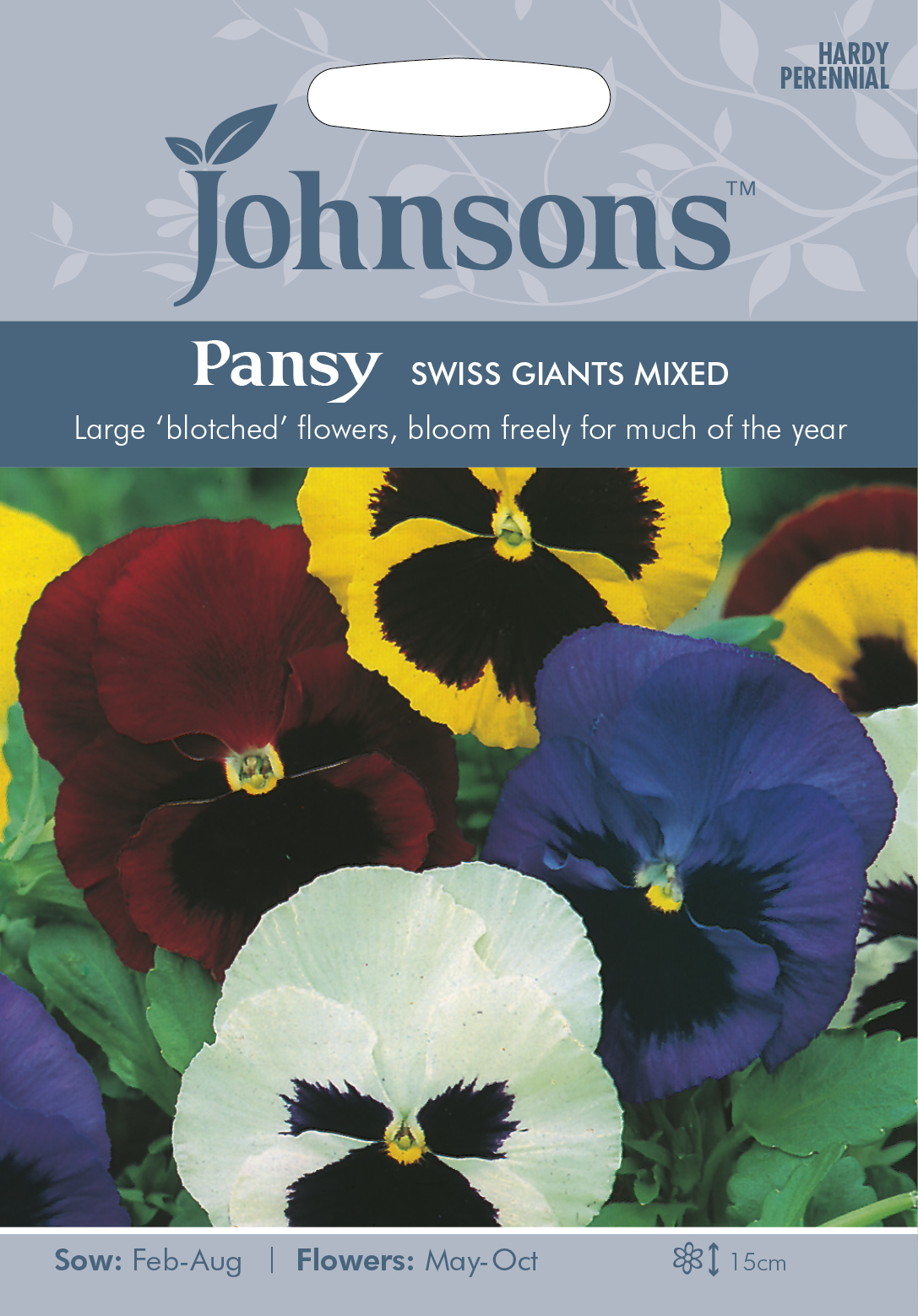 Fræ Pansy Swiss Giants Mixed