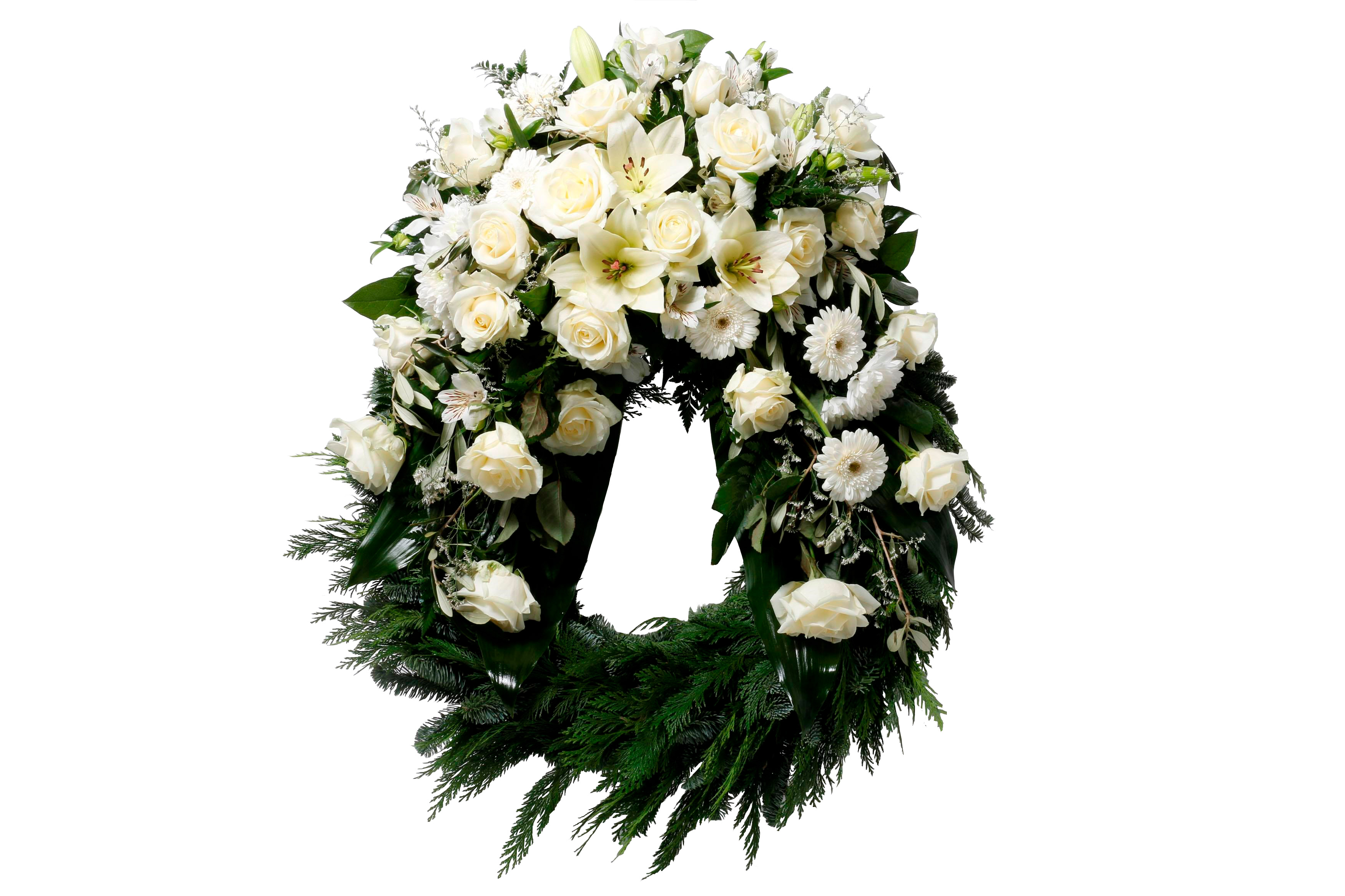 Hefðbundinn útfararkrans 60cm