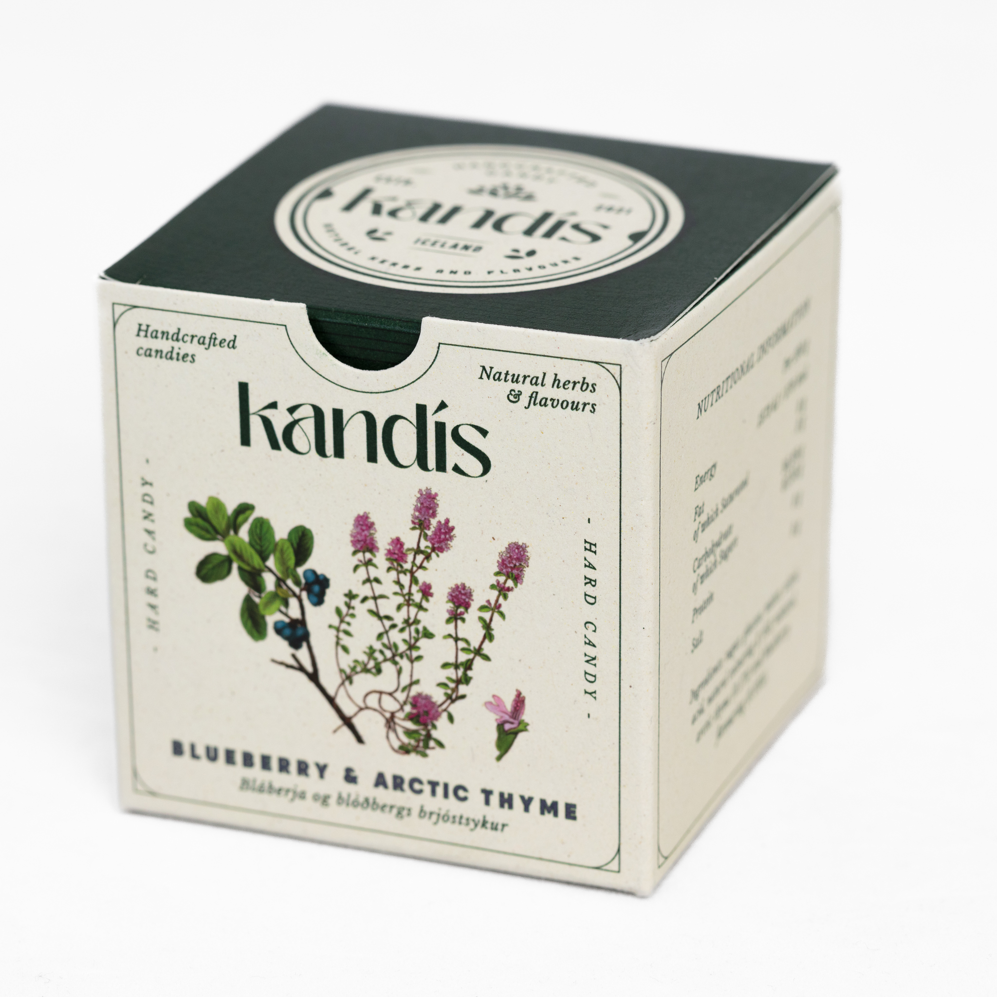 Blóðberg og bláberja brjóstsykur 100g