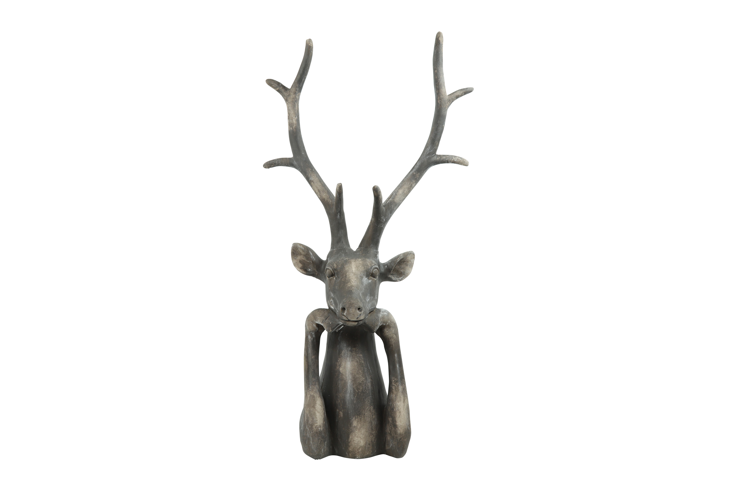 Hreindýrahöfuð zen brúnt 31,5*59*h103cm