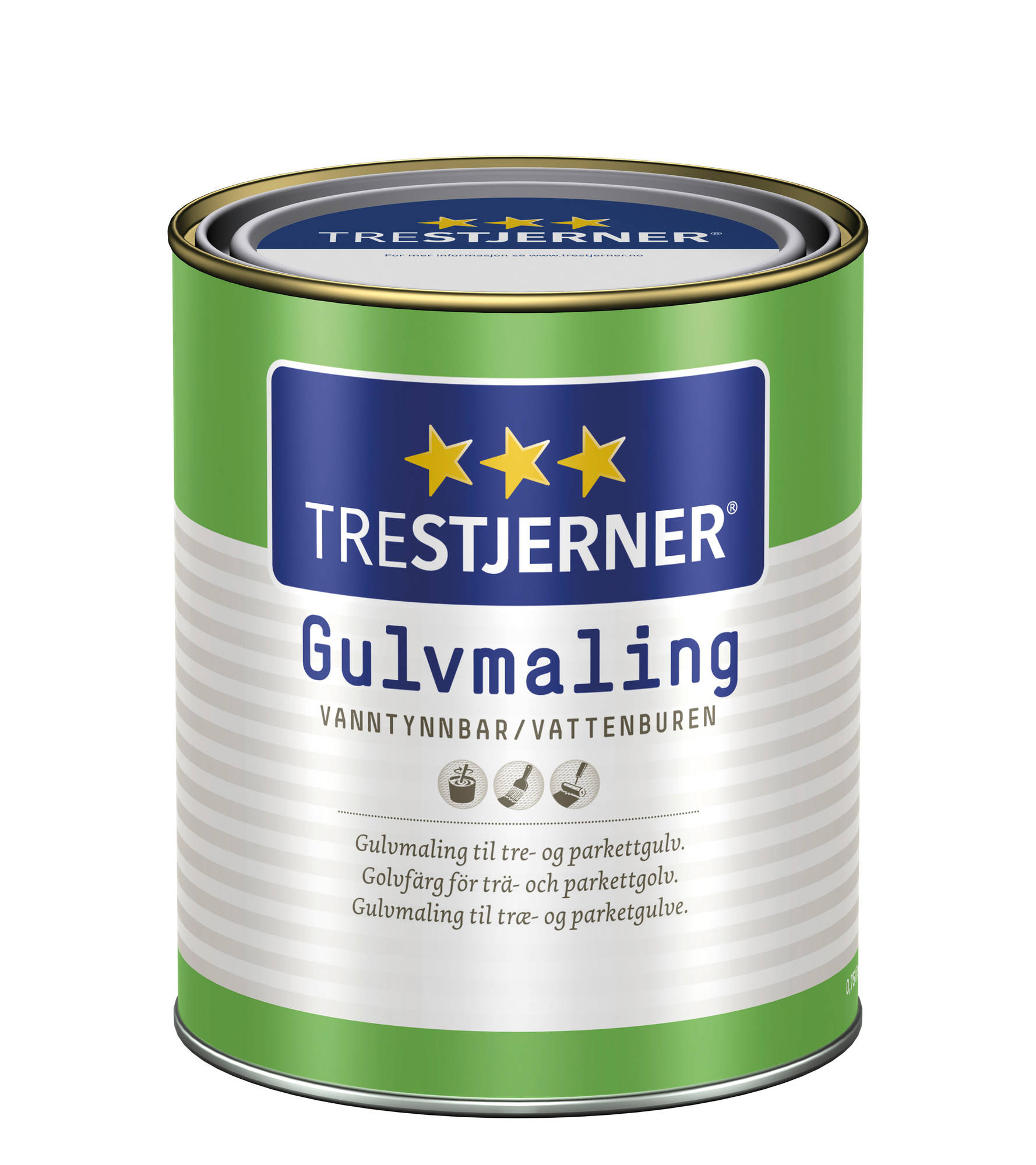 Trestjerner Gulvmaling 0,68 L C-stofn