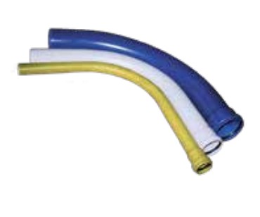 PVC HNÉ 110MM hvítt 90° m.múffu 4.61.100