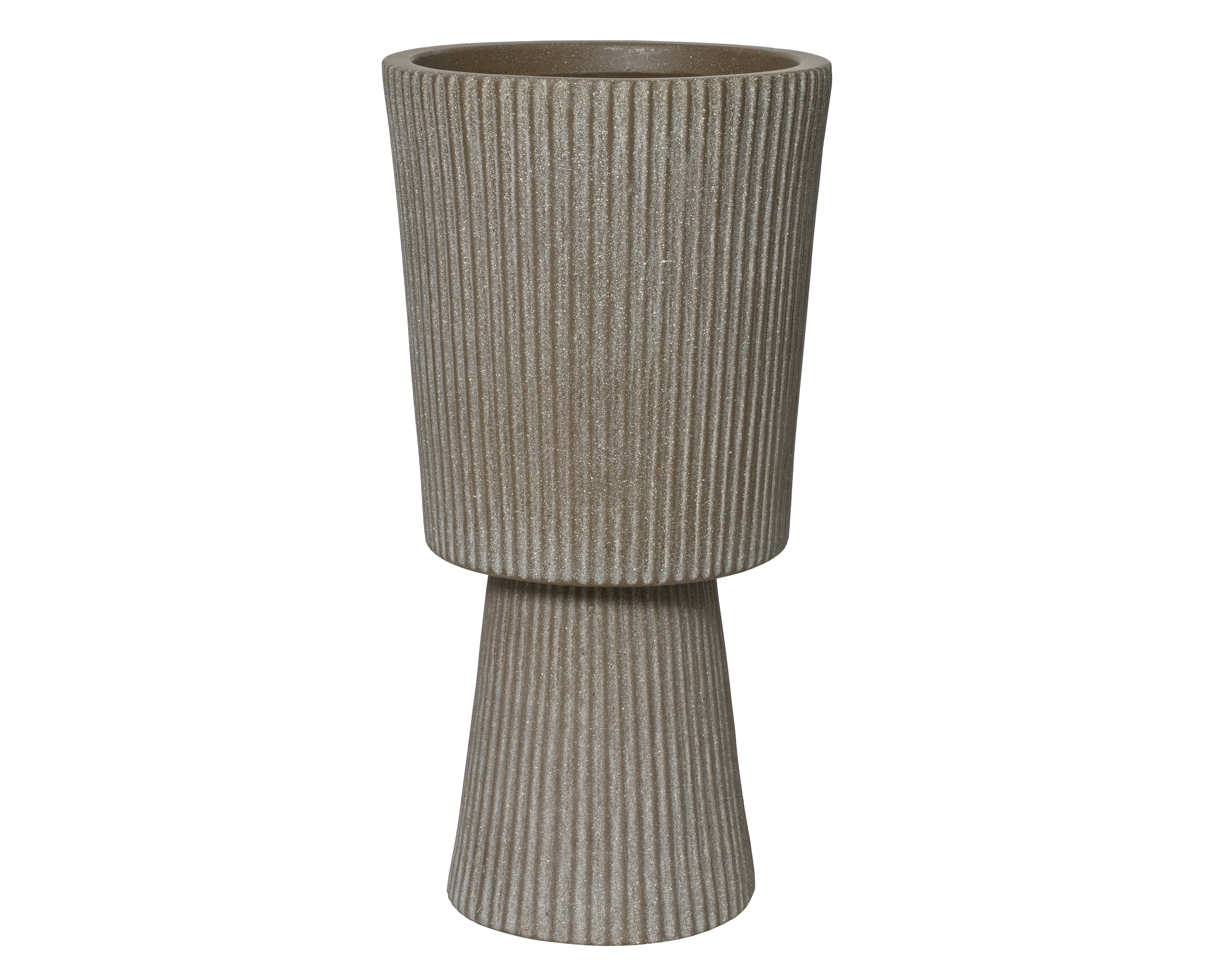 Útipottur vince leir taupe 24,5*48cm