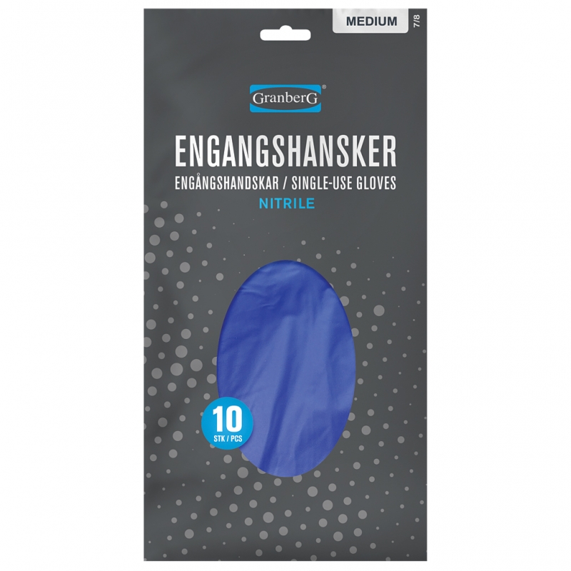 Nitril hanskar 10 stk M