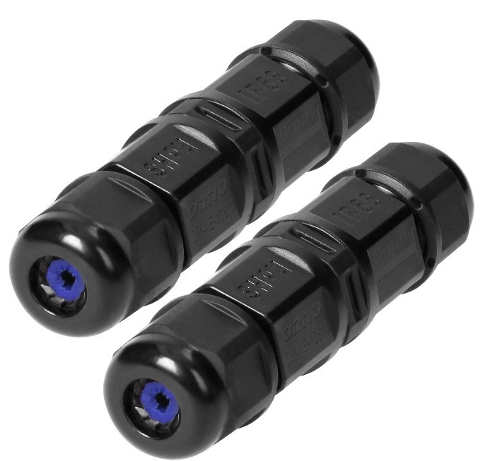 MÍKRÓ NIPPILSAMT. BEINT 2x1mm2 IP68 - OR-AE-13614/2  2/PAKKA