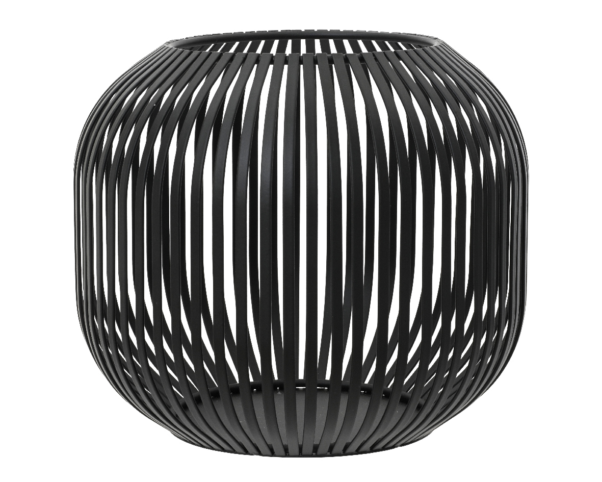 Vasi hurricane járn 27*27*h27,5cm svart