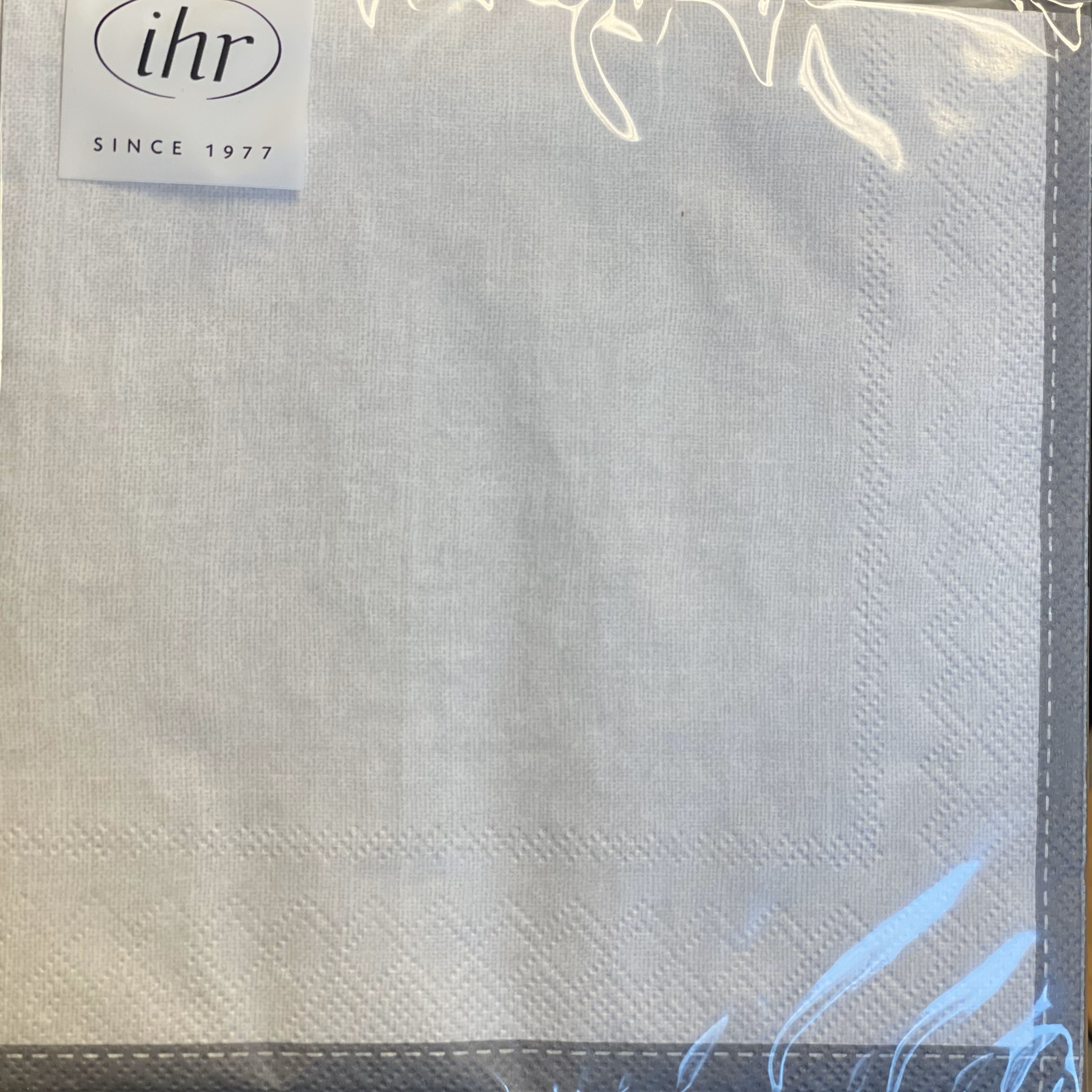 Servíettur 'Linen' 30*30cm 20stk. ljósgráar