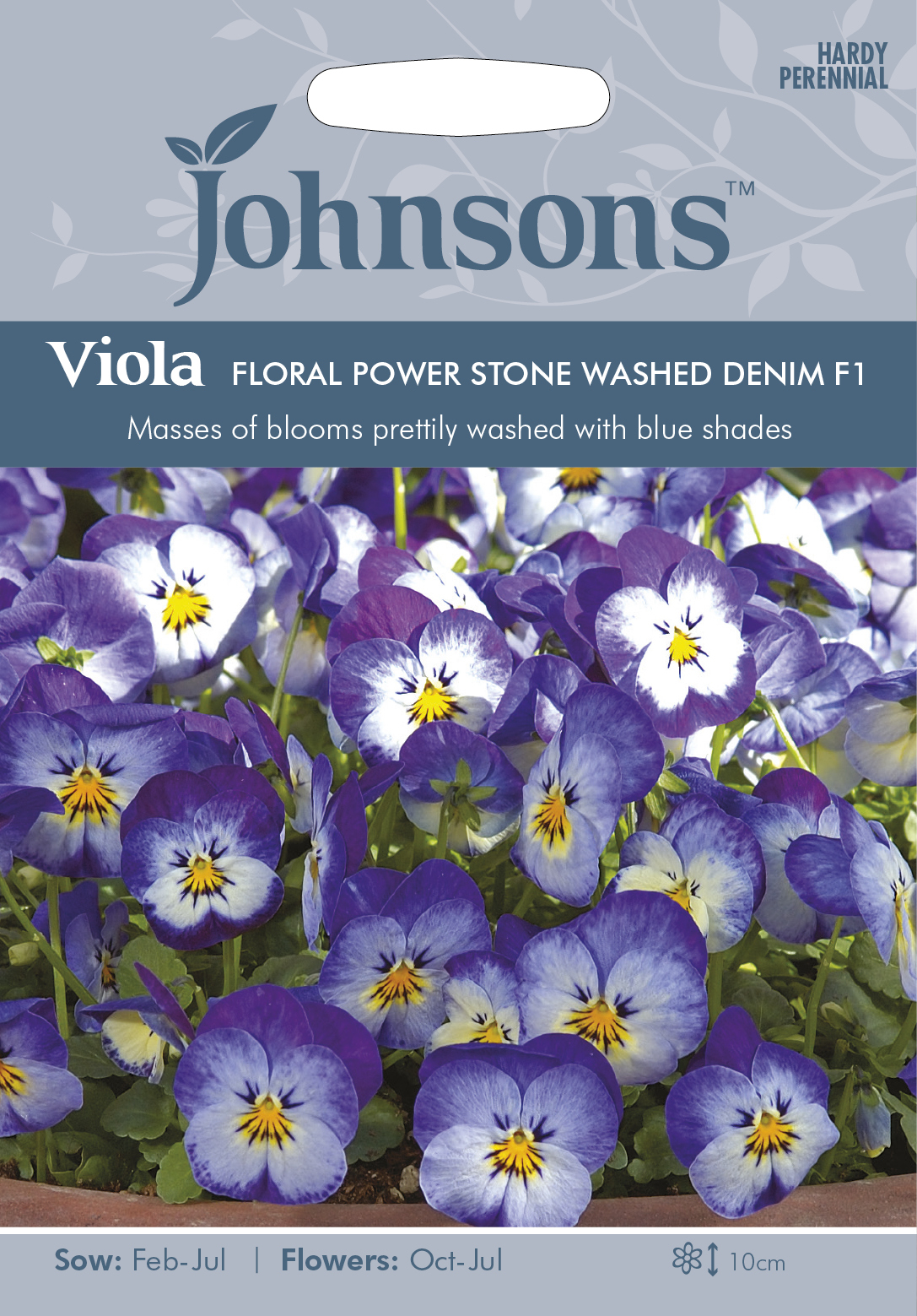 Fræ Viola Floral Power Stone Washed Denim F1