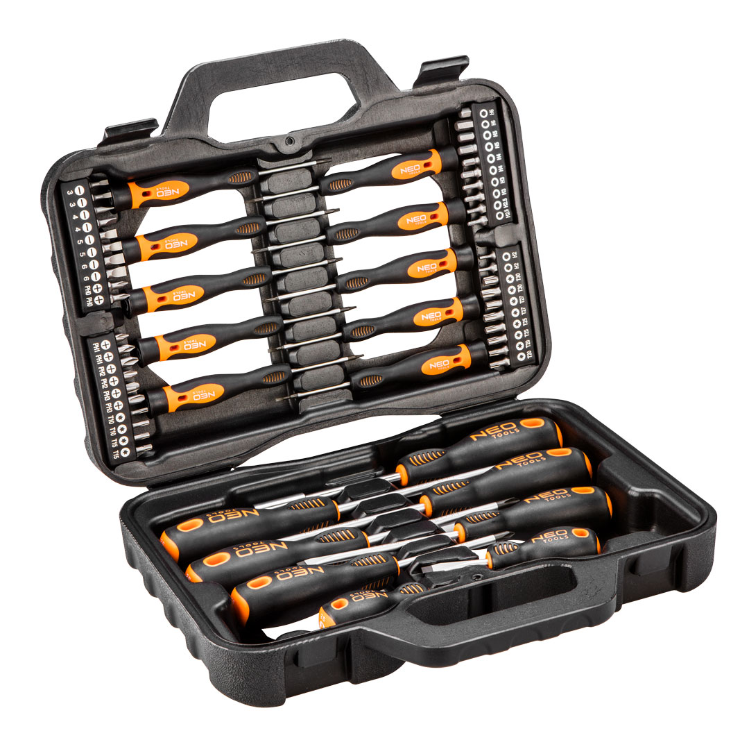 SKRÚFJÁRNASETT NEO 04-211 58STK M.BITUM