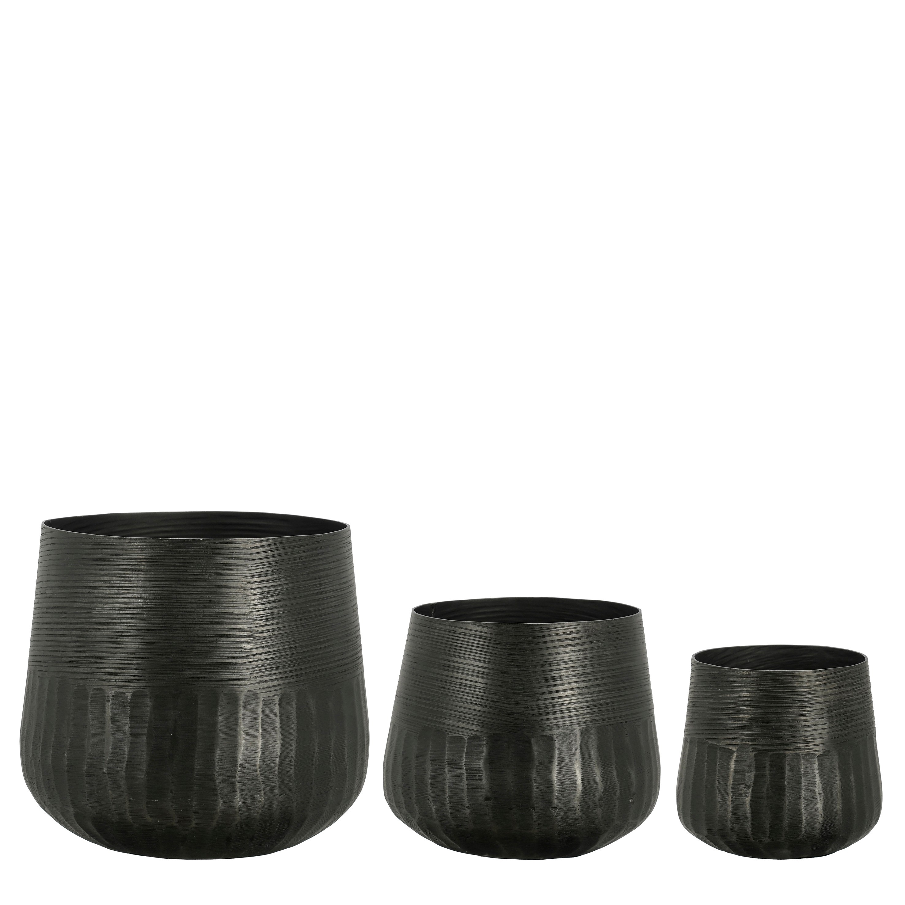 Pottur Prague dökkgrár 18*h16cm