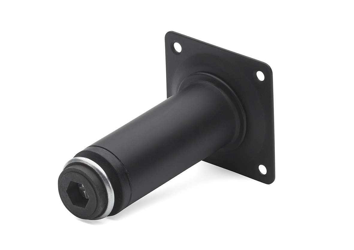 Borðfótur 90 cm svartur