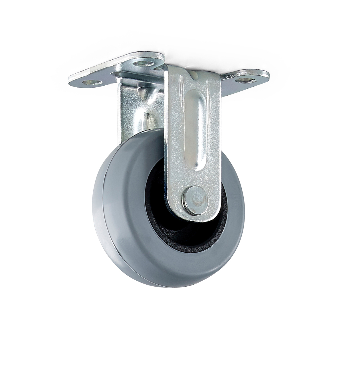 Hjól 75 mm grátt fast ber 55 kg