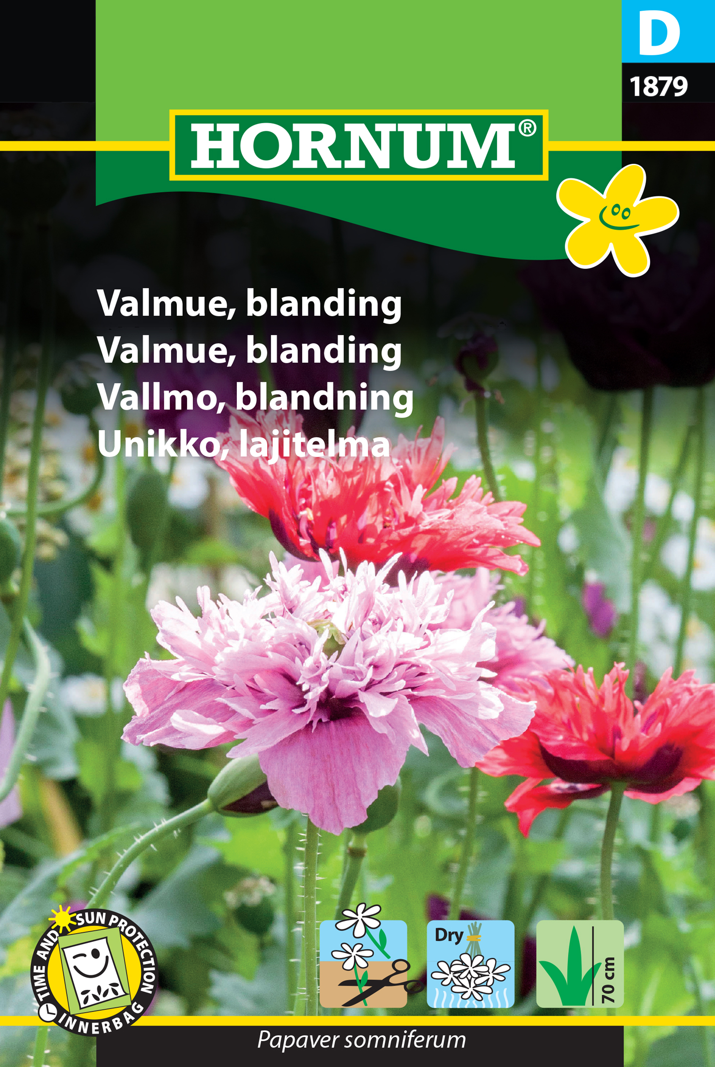 Fræ Draumsól Papaver somniferum blanda