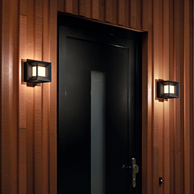 Parterre veggljós úti svar 8w innb Led